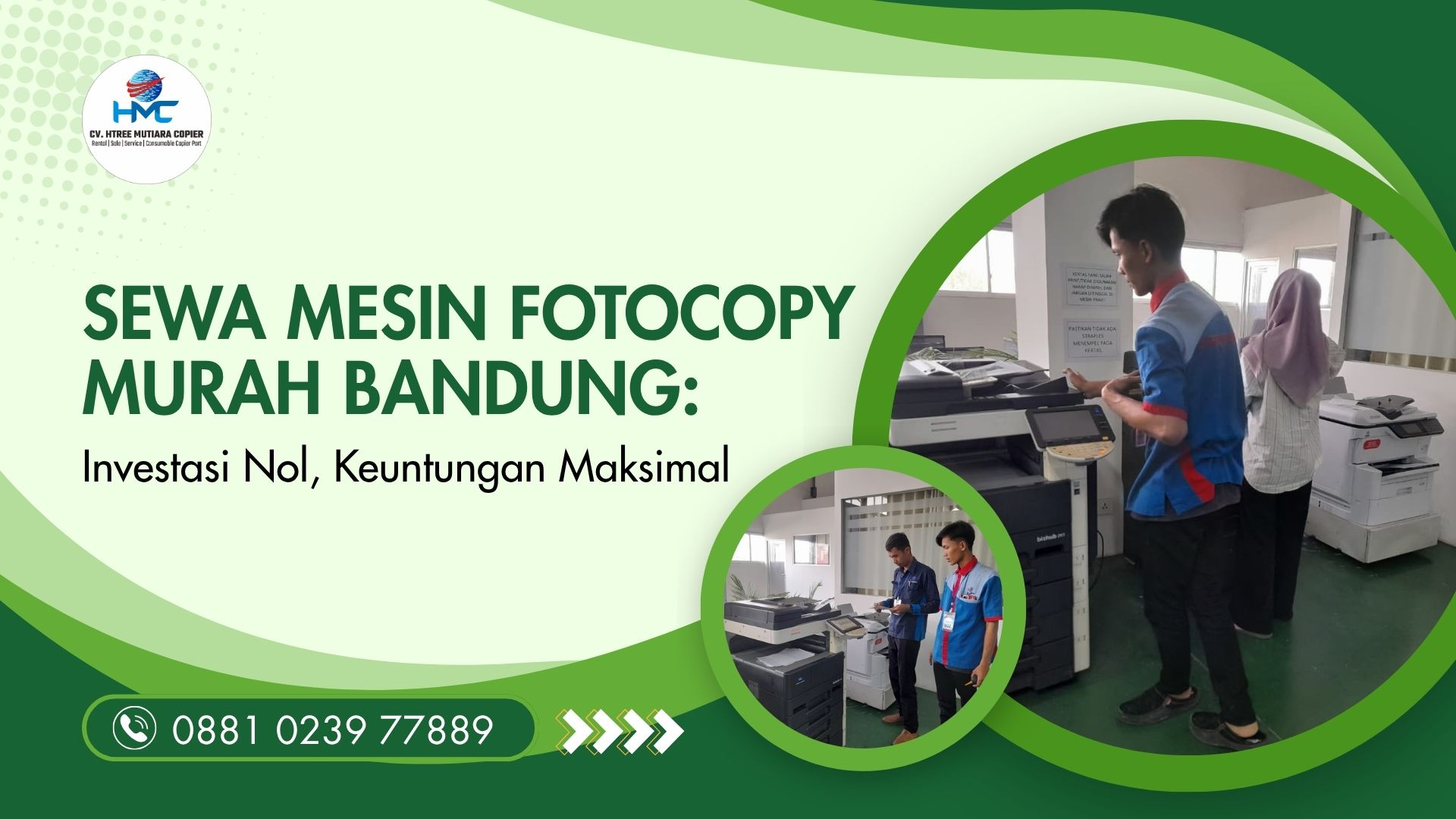 Sewa Mesin Fotocopy Murah Bandung Investasi Nol, Keuntungan Maksimal