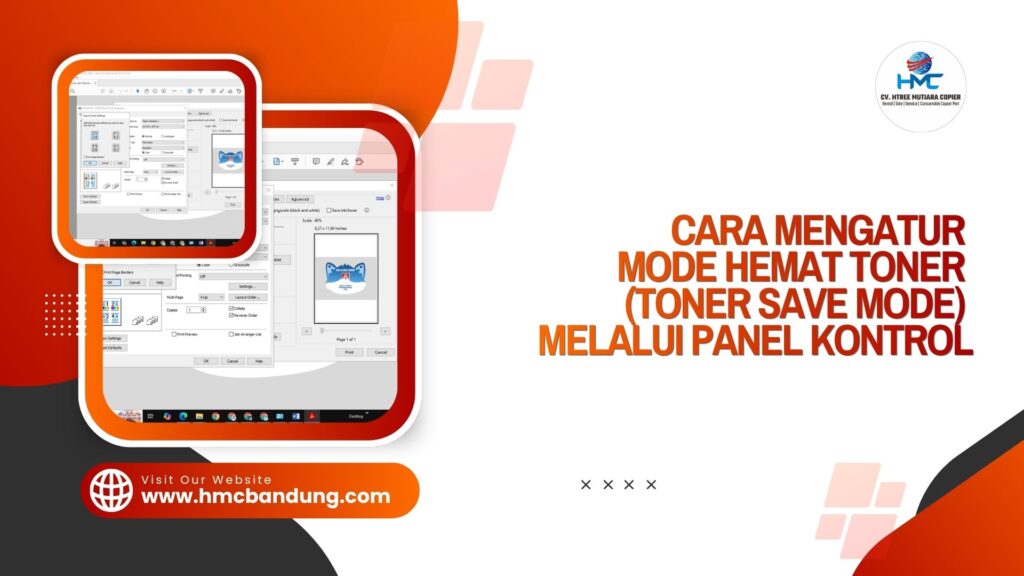 Cara Mengatur Mode Hemat Toner (Toner Save Mode) Melalui Panel Kontrol