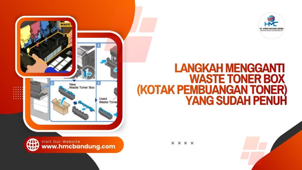 Langkah Mengganti Waste Toner Box (Kotak Pembuangan Toner) yang Sudah Penuh